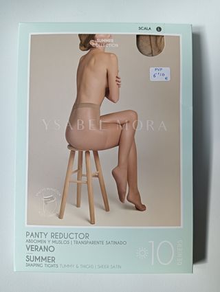 Medias Ysabel Mora reductoras beige talla L Nuevo