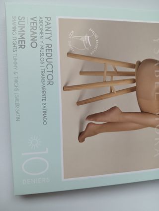 Medias Ysabel Mora reductoras beige talla L Nuevo