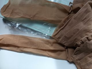 Medias Ysabel Mora reductoras beige talla L Nuevo