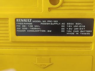 Radio vintage Renault Ranger-1 gialla