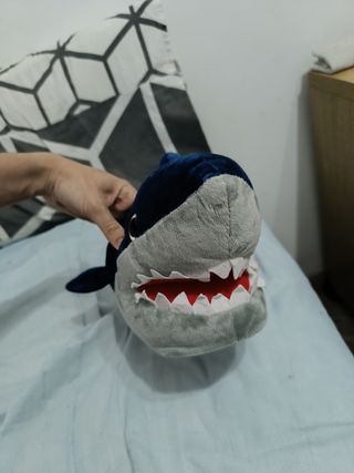 Pantuflas Tiburón - Azul Gris