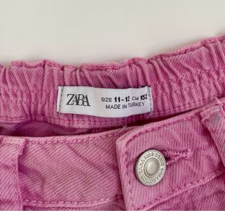 Shorts denim Zara rosa