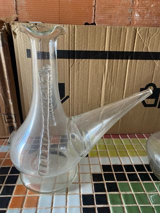 Porrón artesanal antiguo