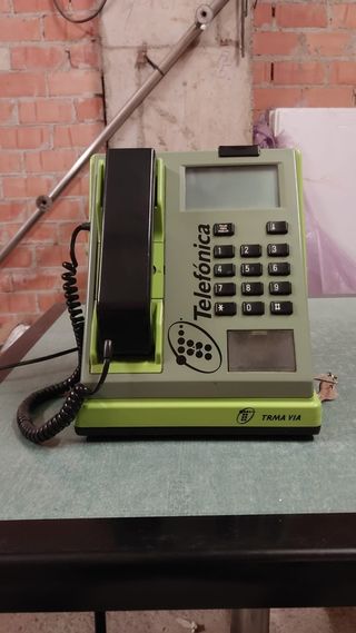 Teléfono Telefónica vintage verde