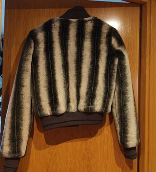 Cazadora ROXY pelo sintético - negra/gris