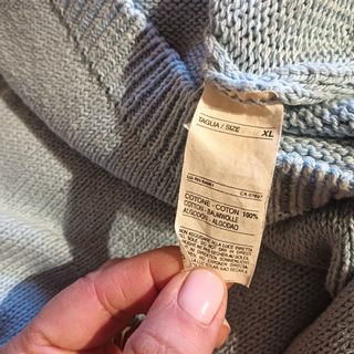 Maglia Benetton Uomo Cotone Celeste