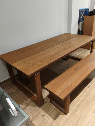 Mesa comedor Ikea MÖBIRLÅNGA madera maciza