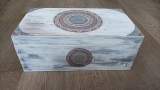 Caja /Baúl de Madera -Artesanal - Decorar/ Ordenar