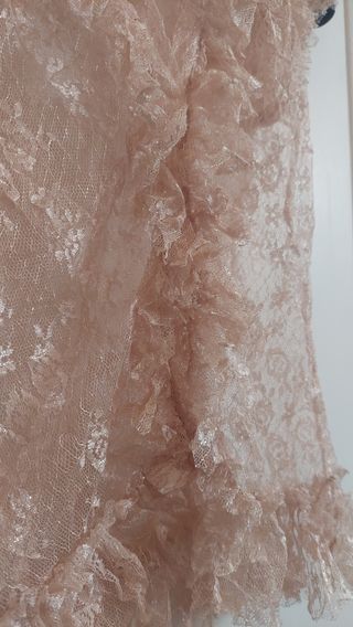 Blusa encaje beige Lori Francis