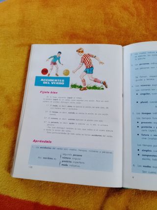 Libros escolar antiguo de Lengua española 4 grado