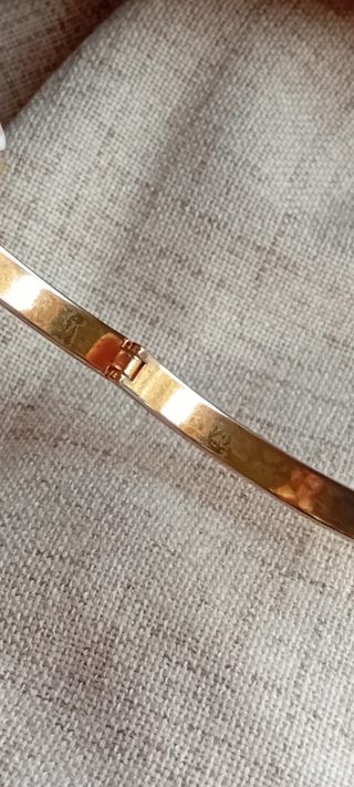 Pulsera bimba y lola dorada-coral