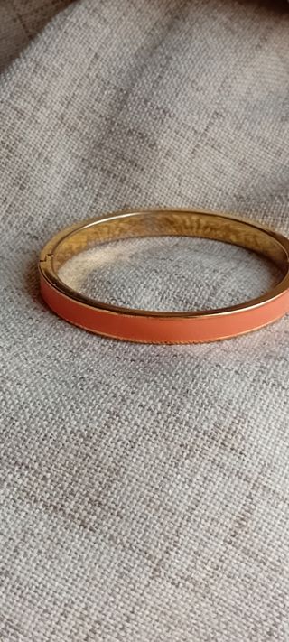 Pulsera bimba y lola dorada-coral