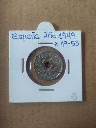 Moneda España 50 céntimos 1949