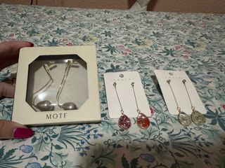 Pendientes largos Shein dorados