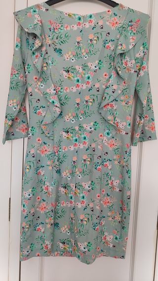 Vestido flores - Verde estampado