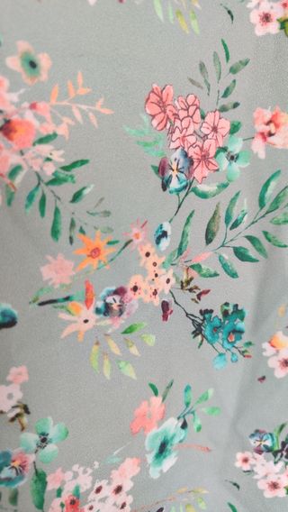 Vestido flores - Verde estampado