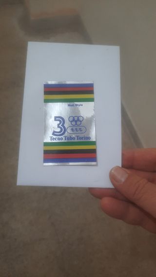 Adesivo bici vintage Techno Tubo Torino