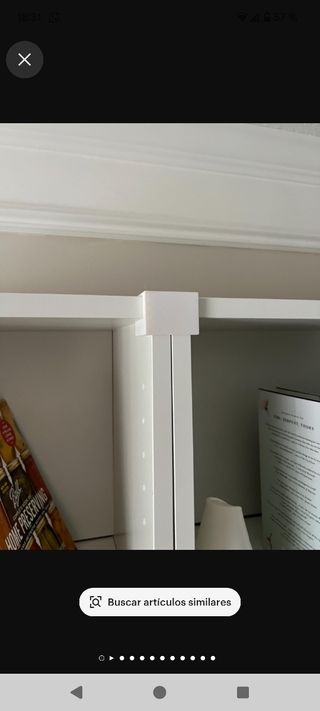 4 X Conector librería  Billy Ikea (Blanco y Negro)