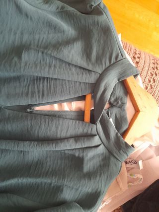 Vestido verde botella manga larga