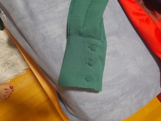 Vestido verde botella manga larga