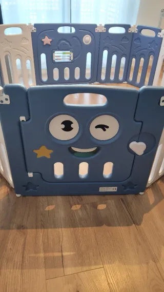 Parque de bebe Azul Plegable