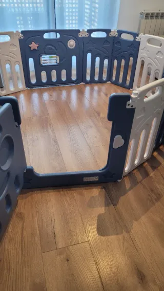 Parque de bebe Azul Plegable