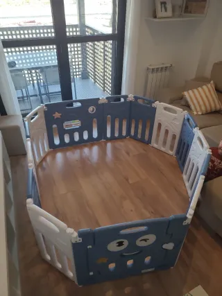 Parque de bebe Azul Plegable