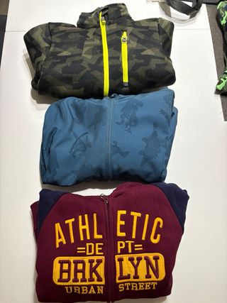 Lote Chaquetas niño dinosaurio azul