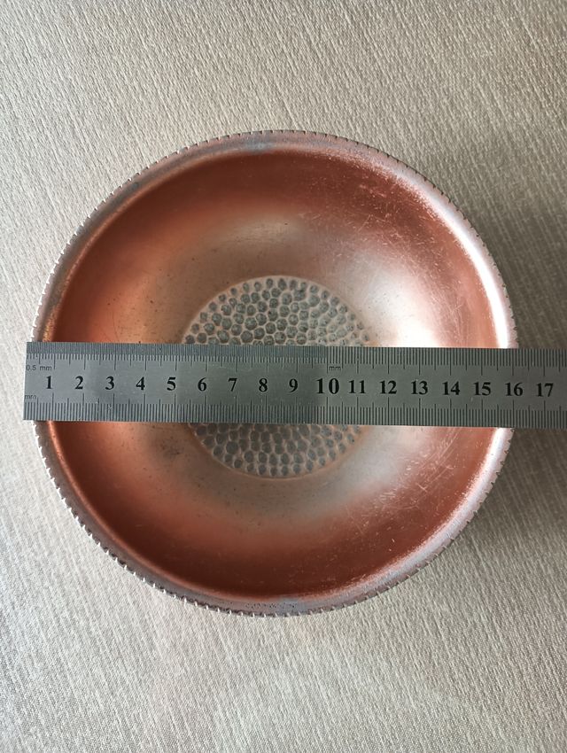 Cuenco aluminio  anodizado. Vintage. Marca MMM