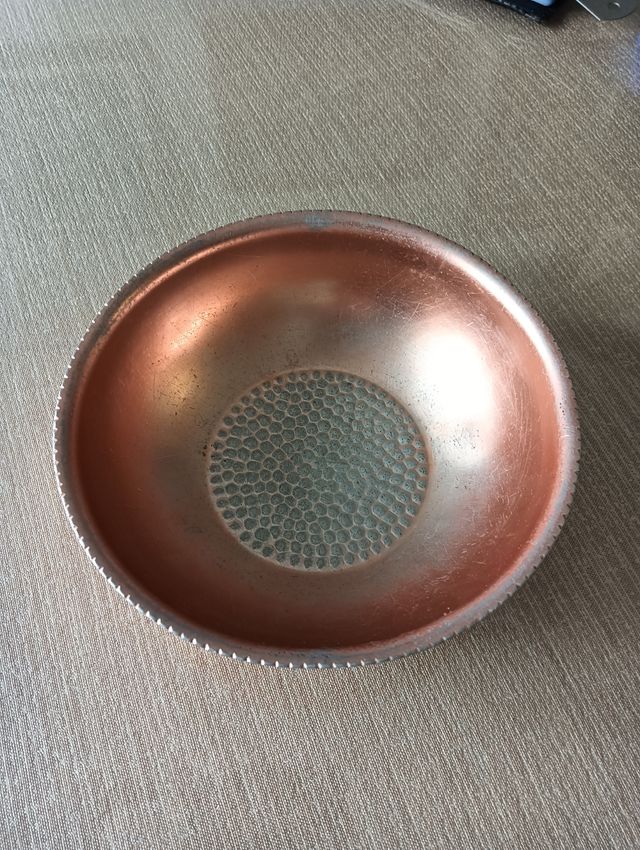 Cuenco aluminio  anodizado. Vintage. Marca MMM