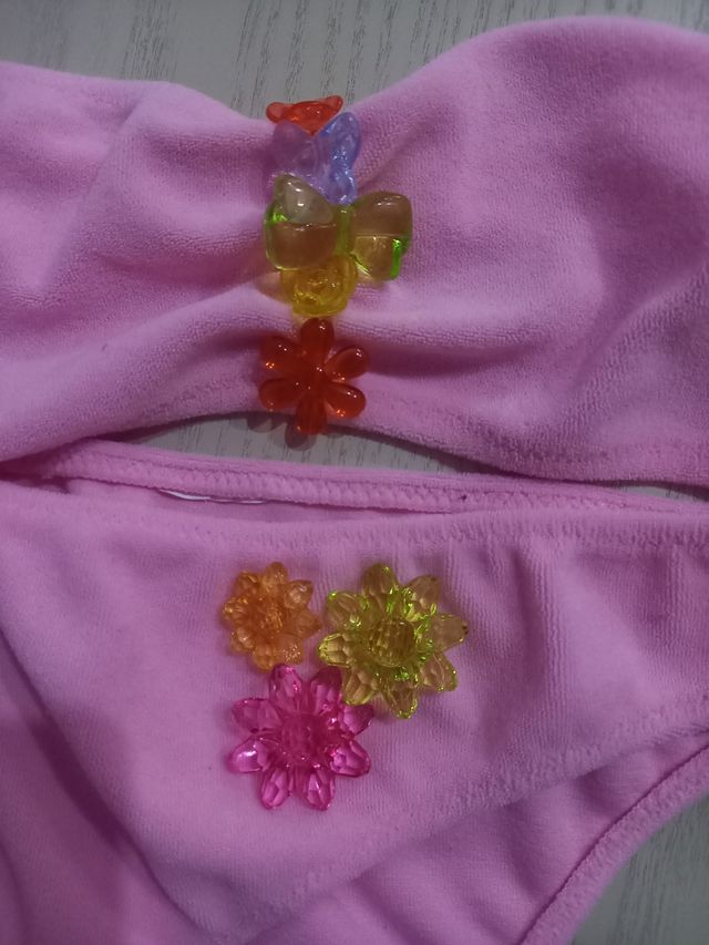 Bikini niña rosa - 2 piezas