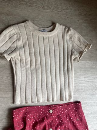 Falda midi BROWNIE lunares burdeos talla S/M
