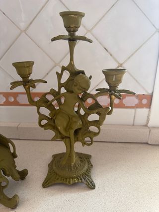 Candelabro hadas vintage - 3 piezas
