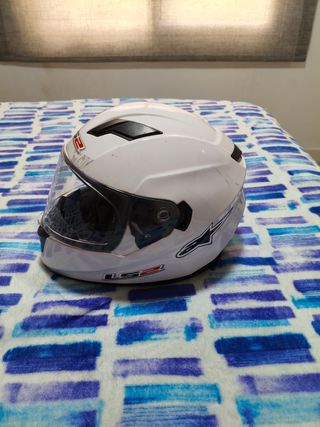 Casco LS2 blanco mate
