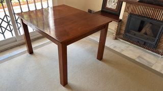 Mesa comedor extensible madera de teca