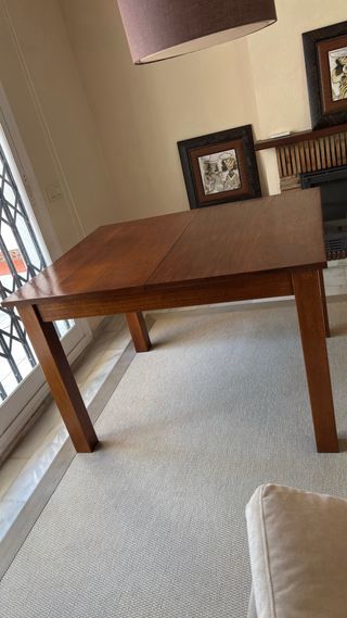 Mesa comedor extensible madera de teca