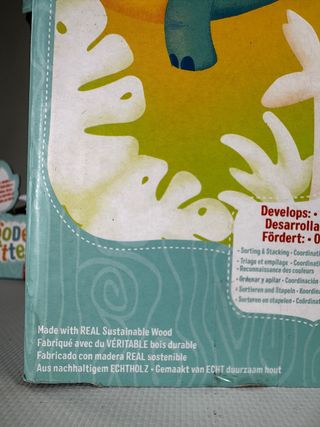 Juguete apilamiento – DINOSAURIO MADERA MONTESSORI