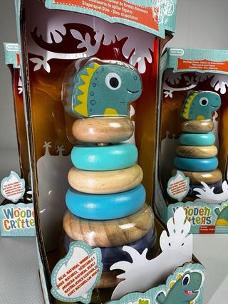 Juguete apilamiento – DINOSAURIO MADERA MONTESSORI