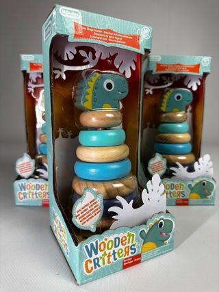 Juguete apilamiento – DINOSAURIO MADERA MONTESSORI