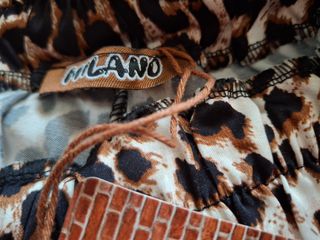 Pantalón Milano ancho estampado leopardo
