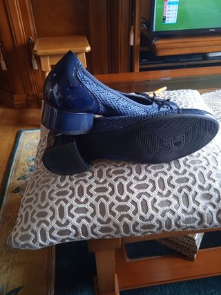 Zapatos Pitillos azul marino