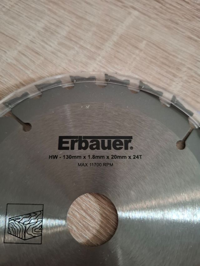 Disco sierra circular madera Erbauer 160mm 24 dien