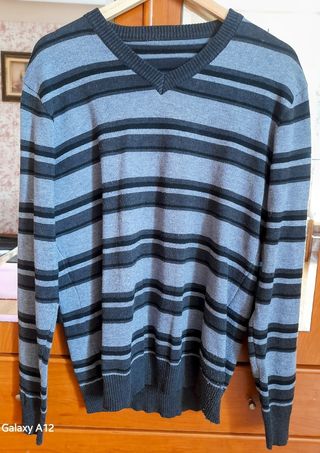 Jersey rayas gris-negro
