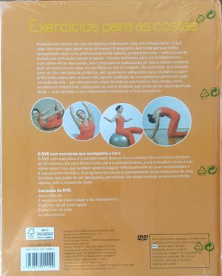 Exercícios para as costas- Inclui DVD  (selado)
