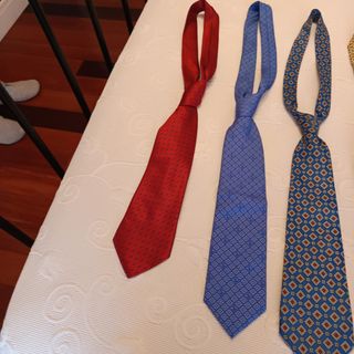 5 Corbatas Hombre - Rojas y Azules