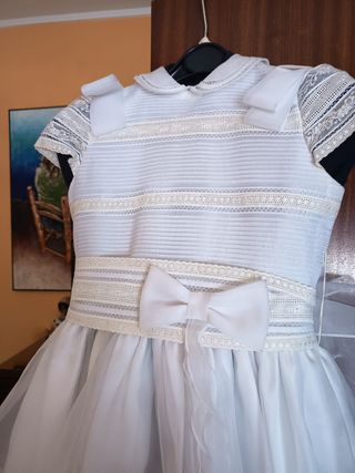 Vestido comunión niña blanco