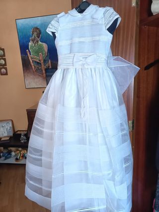 Vestido comunión niña blanco