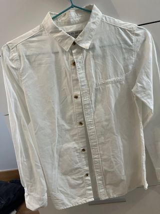 Camisa Zara Boys niño talla 9/ 10 140 cm blanca