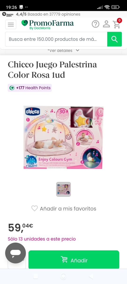 Palestrina Chicco Rosa - Bebé nuevo