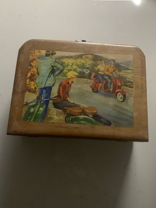 Maletín madera antiguo